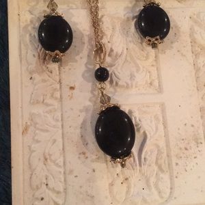 Necklace and earrings